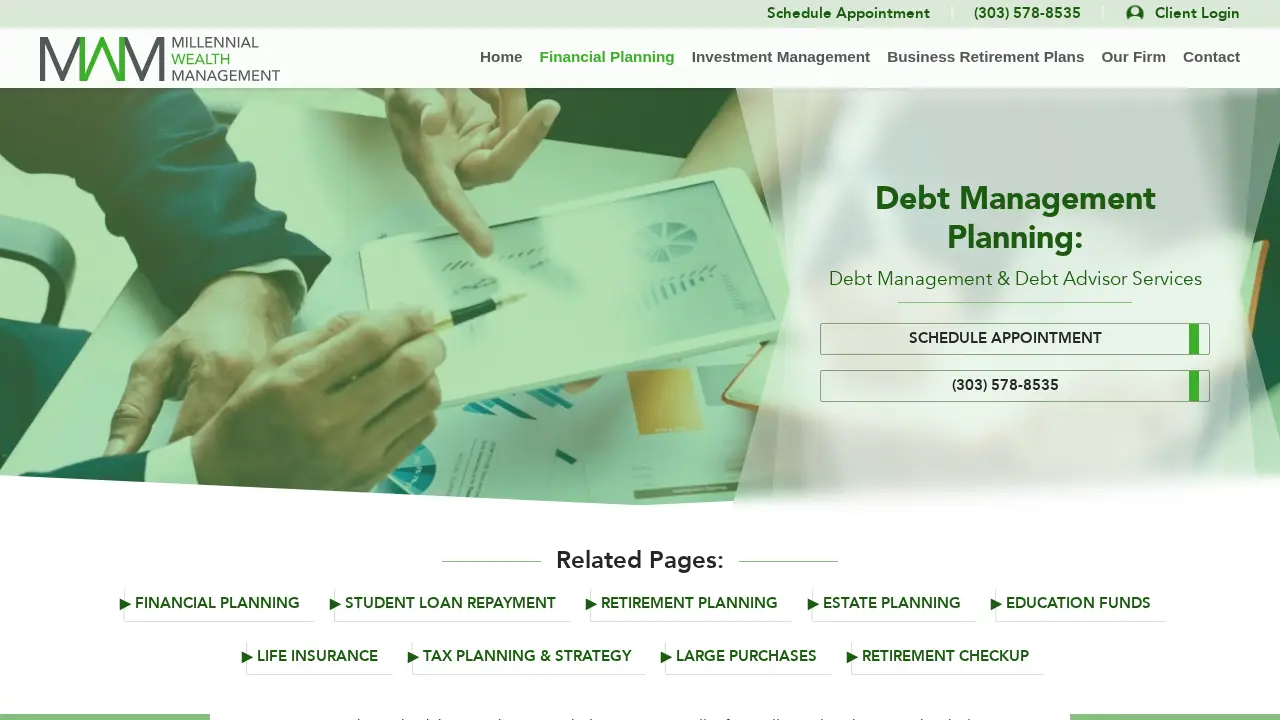 Millennial Wealth Management page