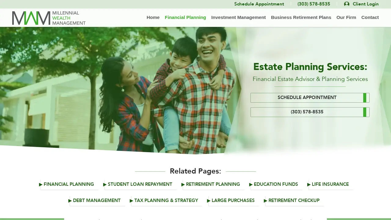 Millennial Wealth Management page