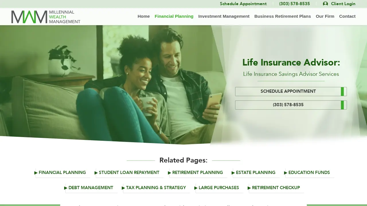 Millennial Wealth Management page