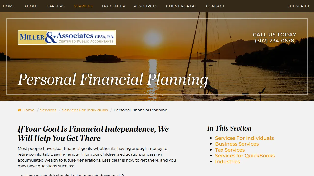 Miller & Associates CPA's, P.A. page