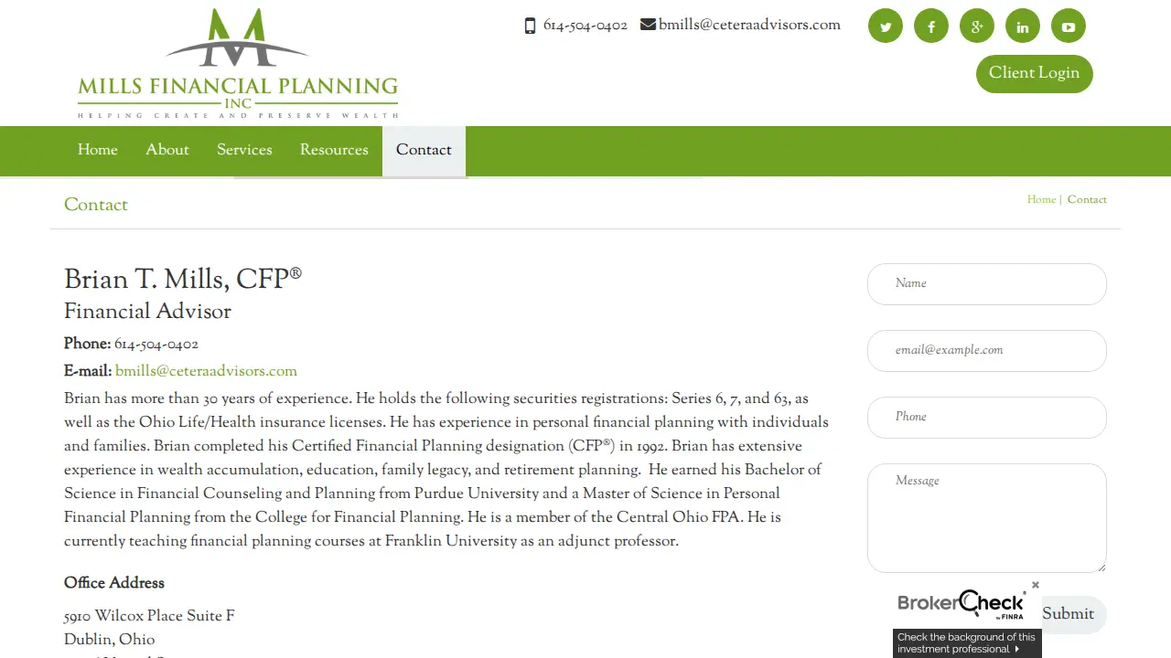 Mills Financial Planning,Inc.