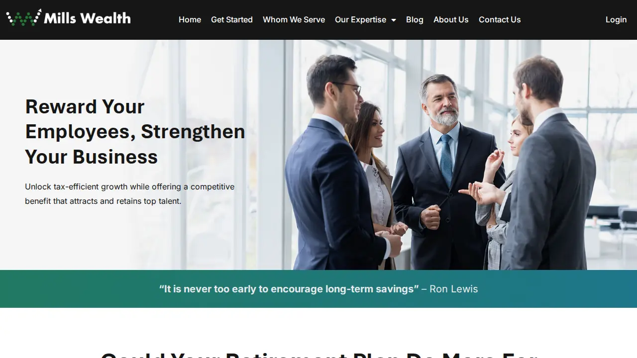 Mills Wealth Advisors page