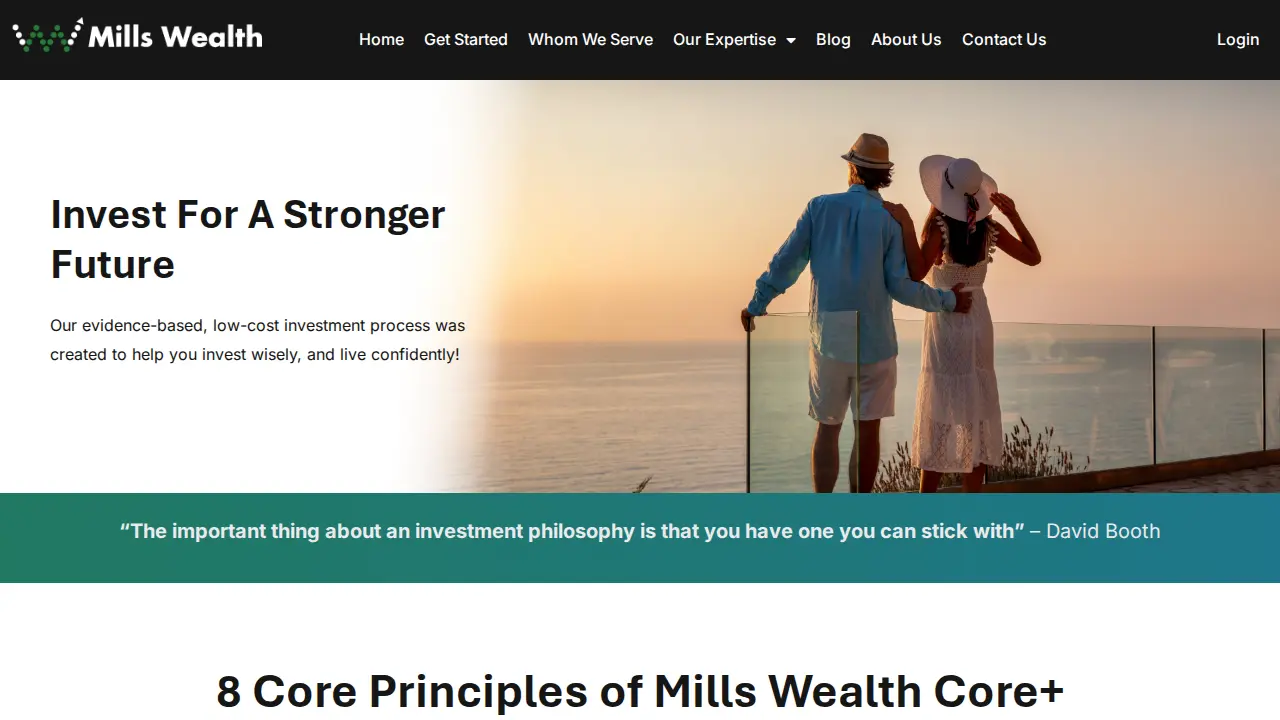 Mills Wealth Advisors page