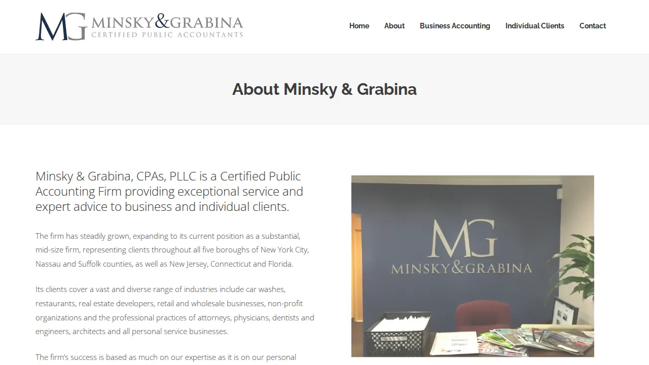 Minsky & Grabina Cpa's Pllc page