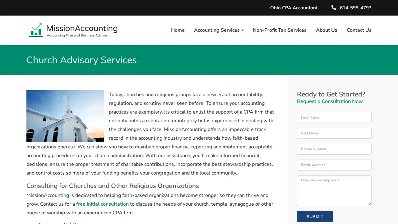 Mission Accountant page