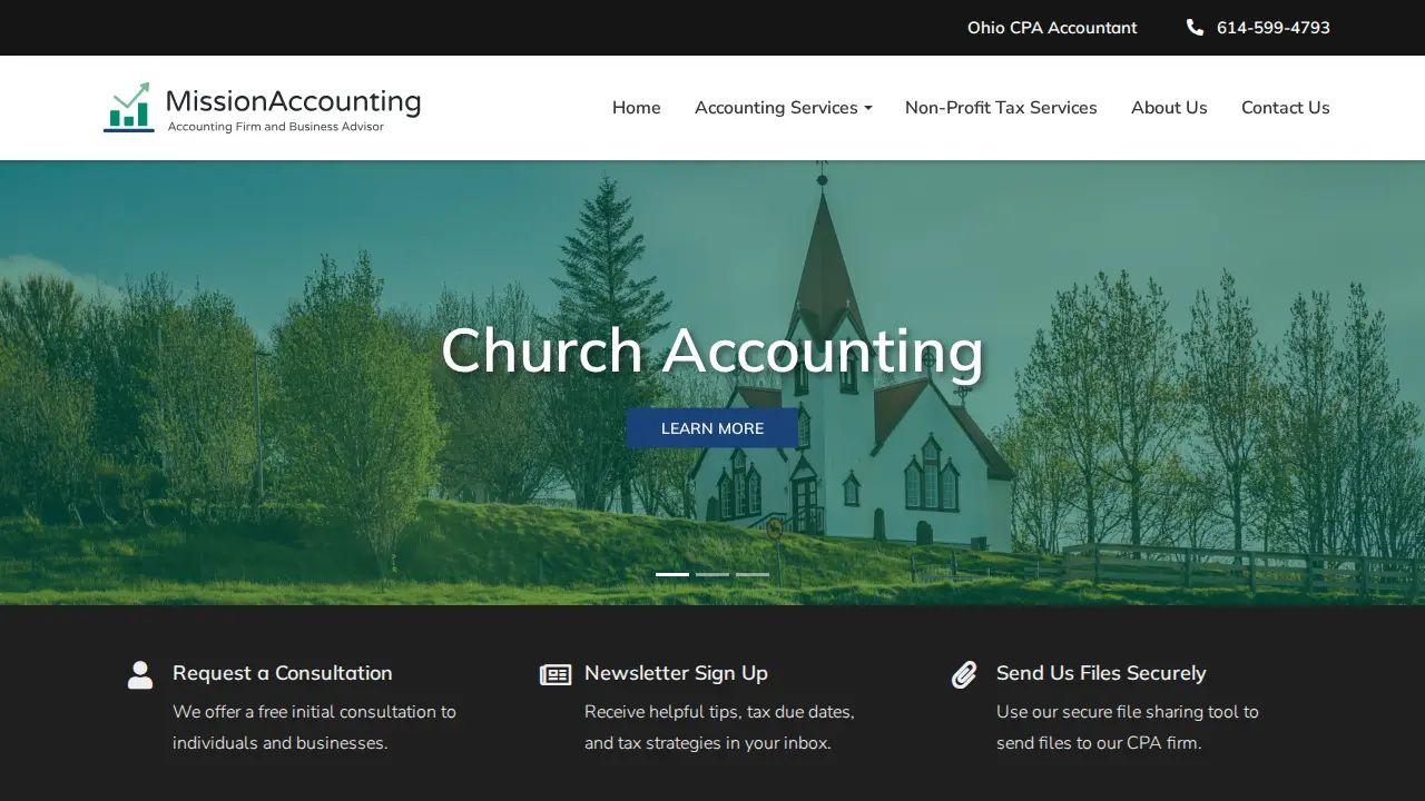 Mission Accountant page