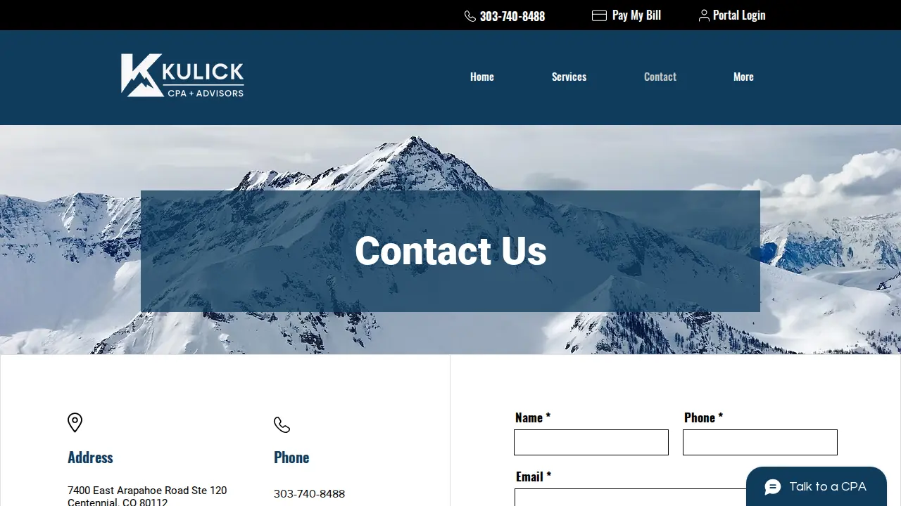 Kulick CPA page