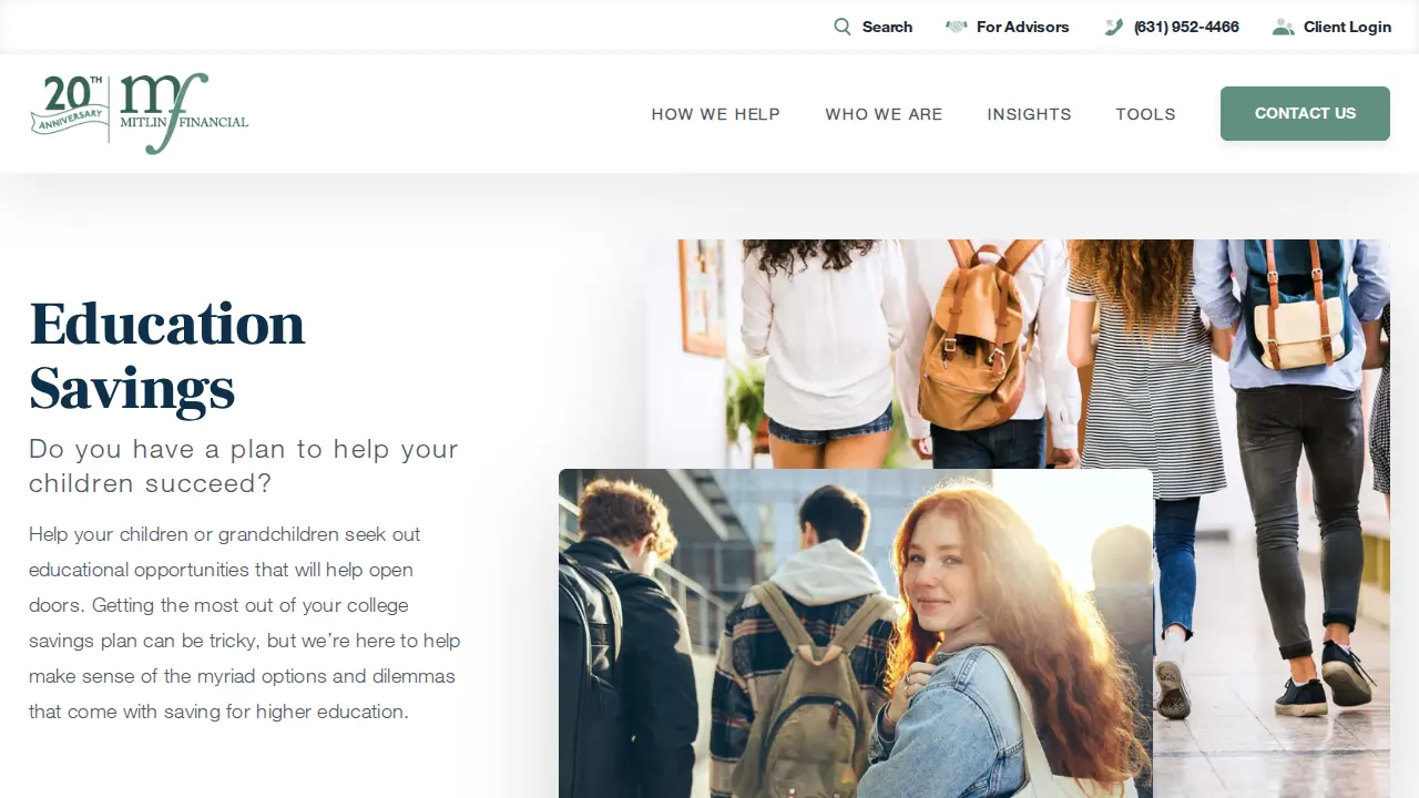 Mitlin Financial, Inc. page