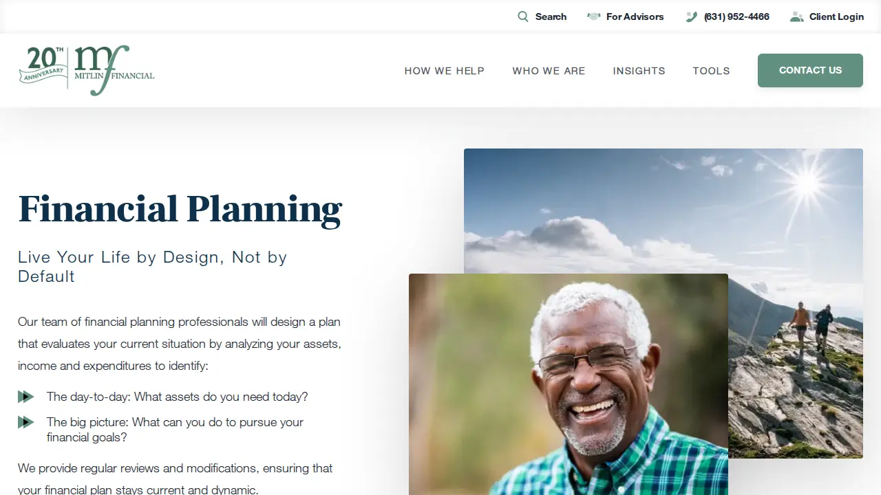 Mitlin Financial, Inc. page