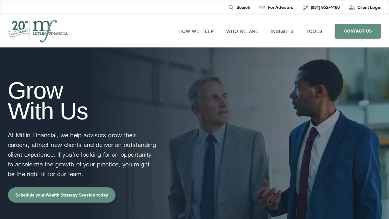 Mitlin Financial, Inc. page