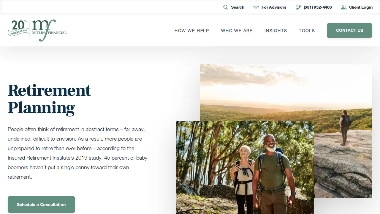 Mitlin Financial, Inc. page