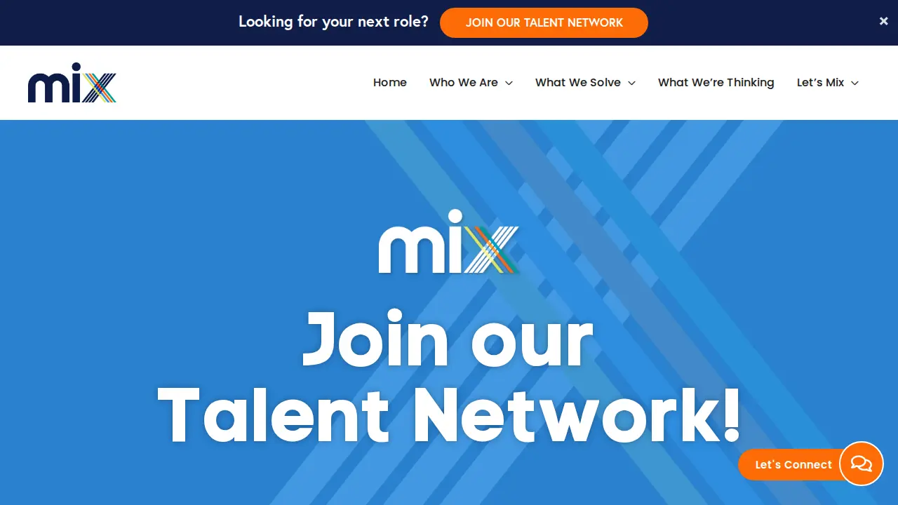 Mix Talent page