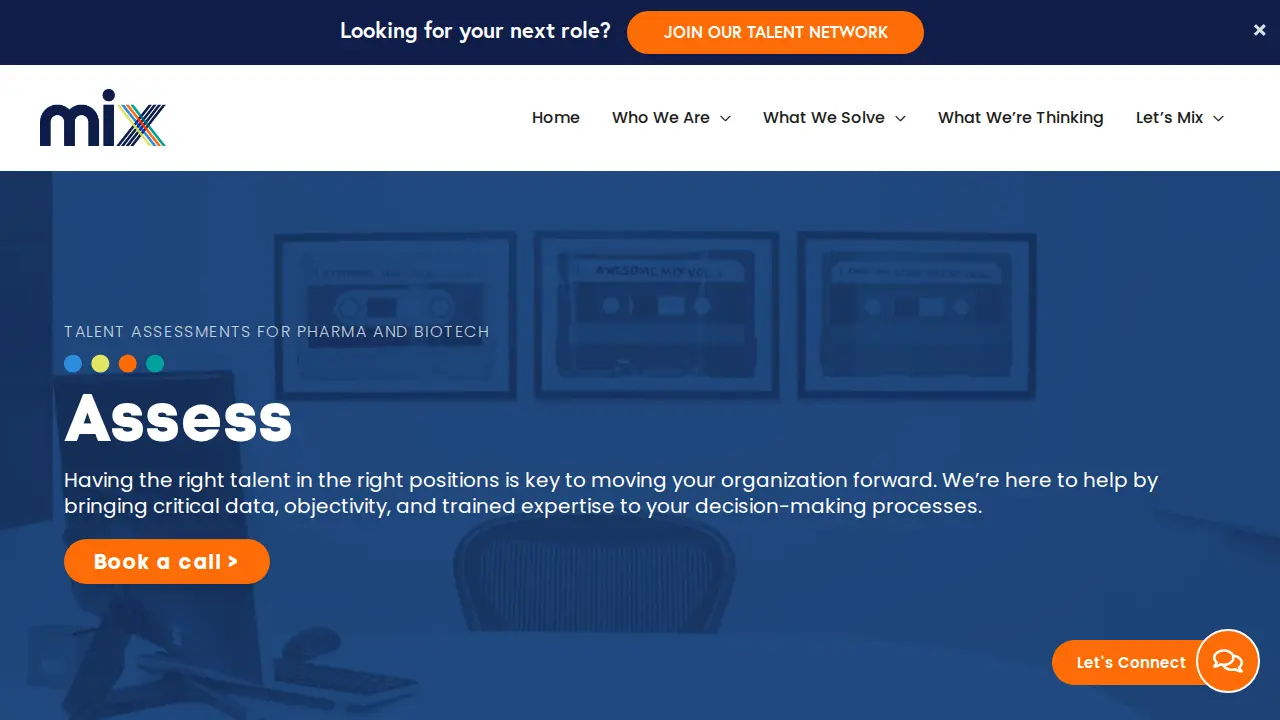 Mix Talent page