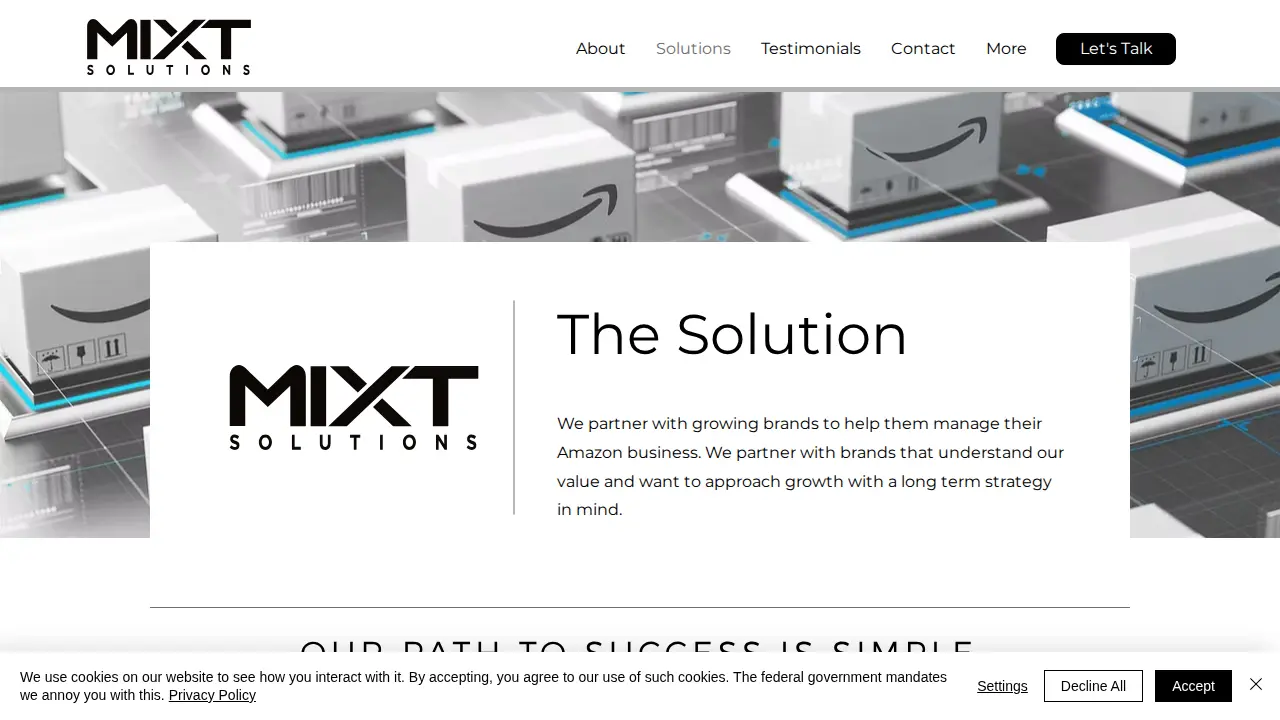 Mixt Solutions page