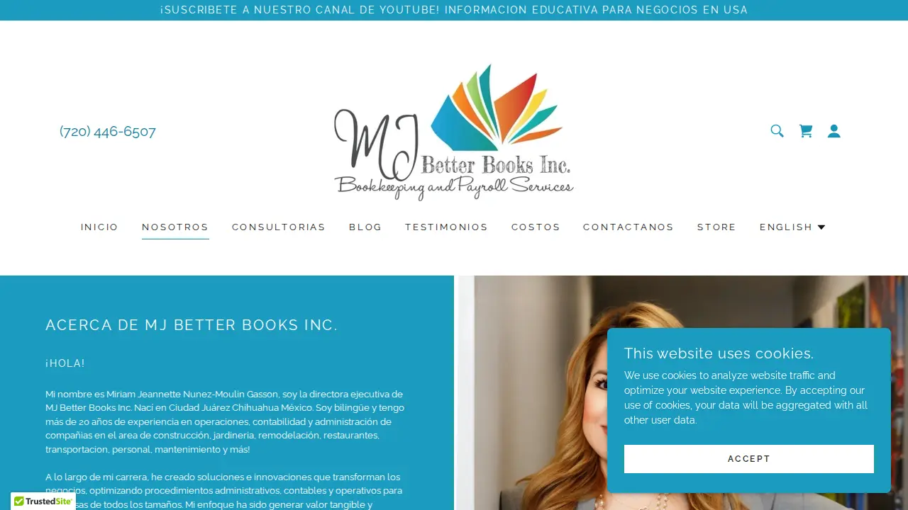 MJ Better Books Inc. page
