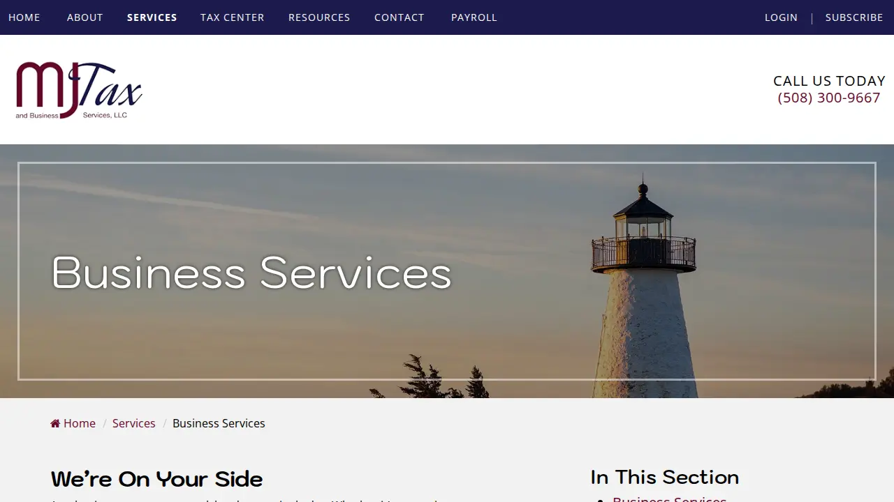 MJ Tax & Business Services, LLC page