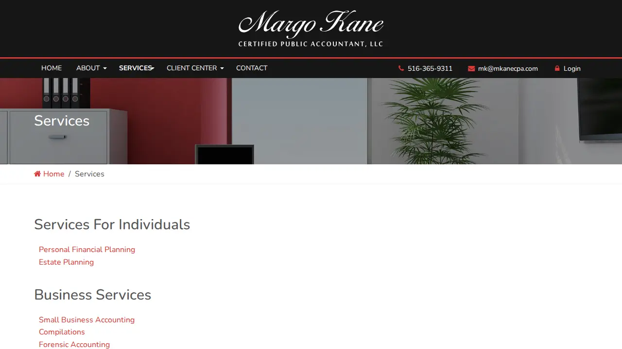 Margo Kane CPA LLC page
