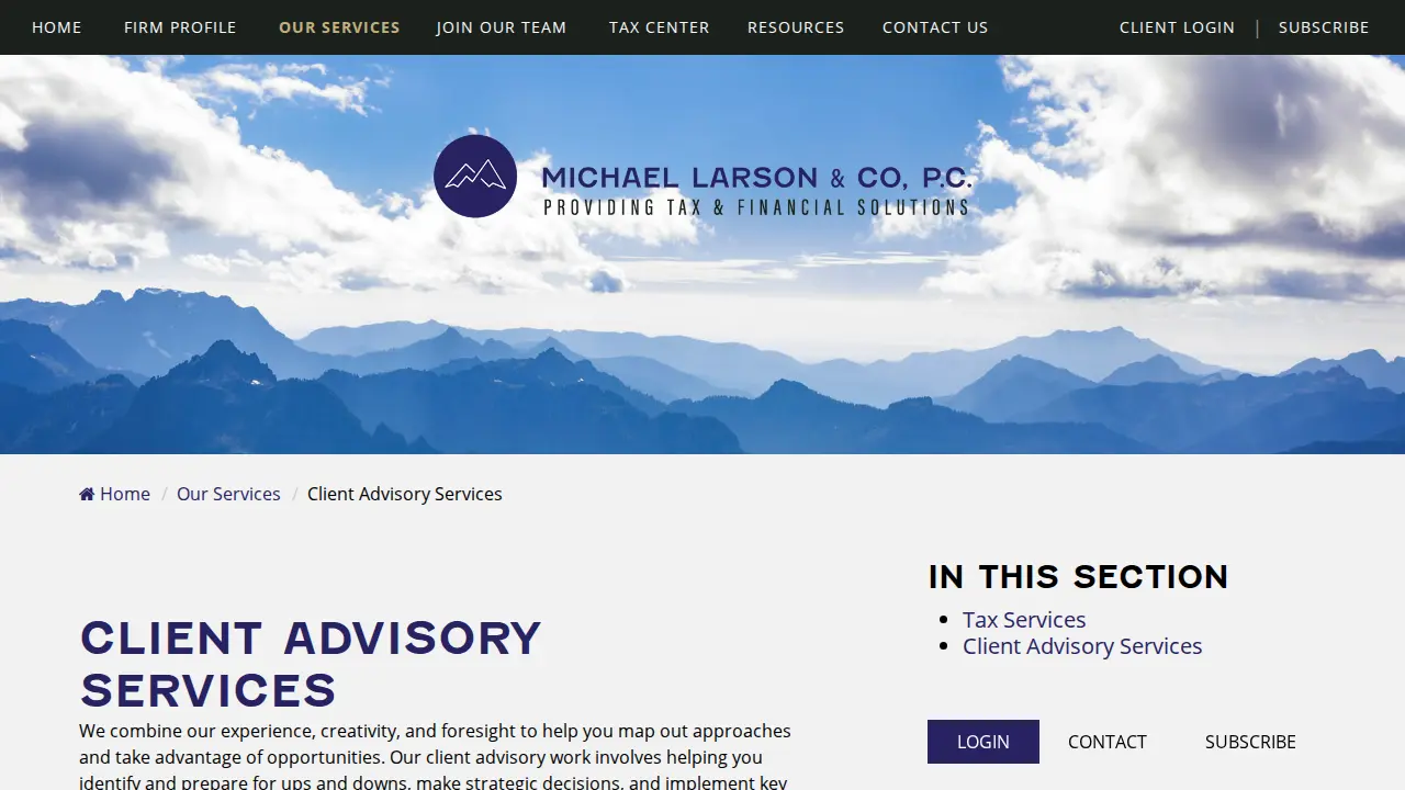 The Michael L. Larson Company, PC page