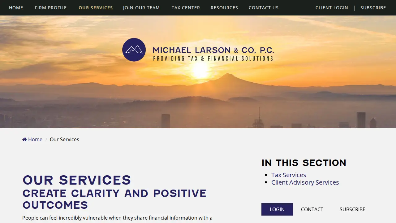 The Michael L. Larson Company, PC page