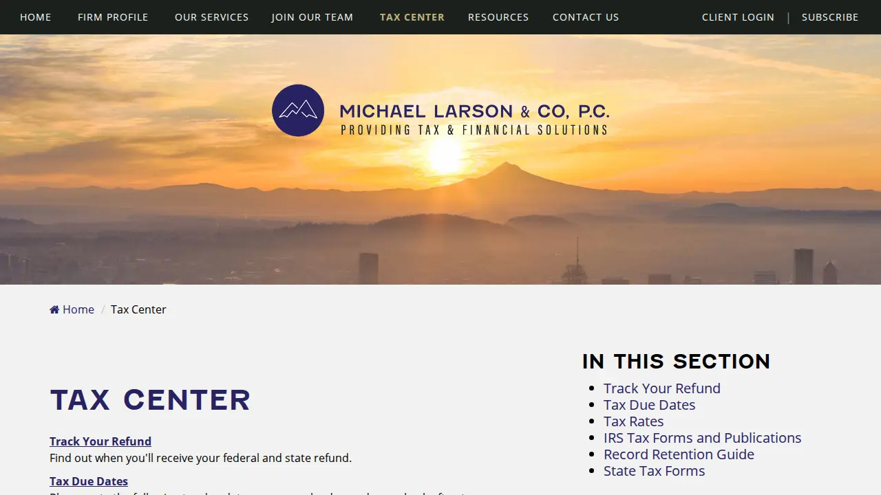 The Michael L. Larson Company, PC page