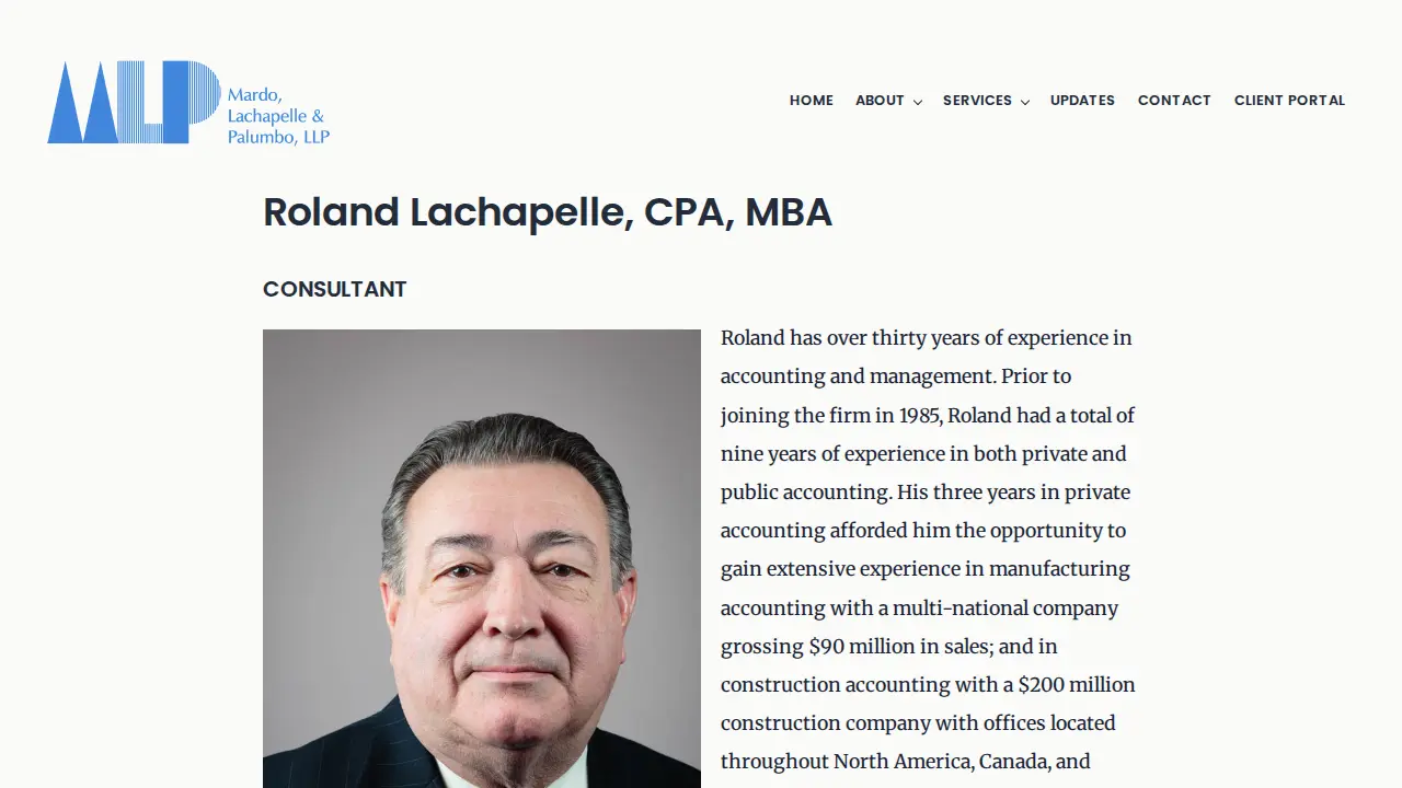 Mardo Lachapelle & Palumbo Llp page