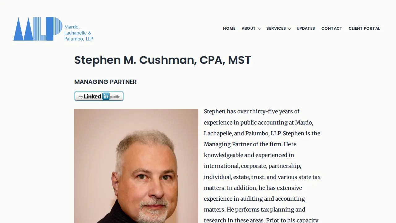 Mardo Lachapelle & Palumbo Llp page