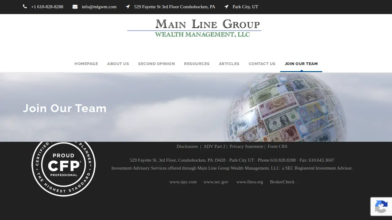 Main Line Group Wealth Management, PA page