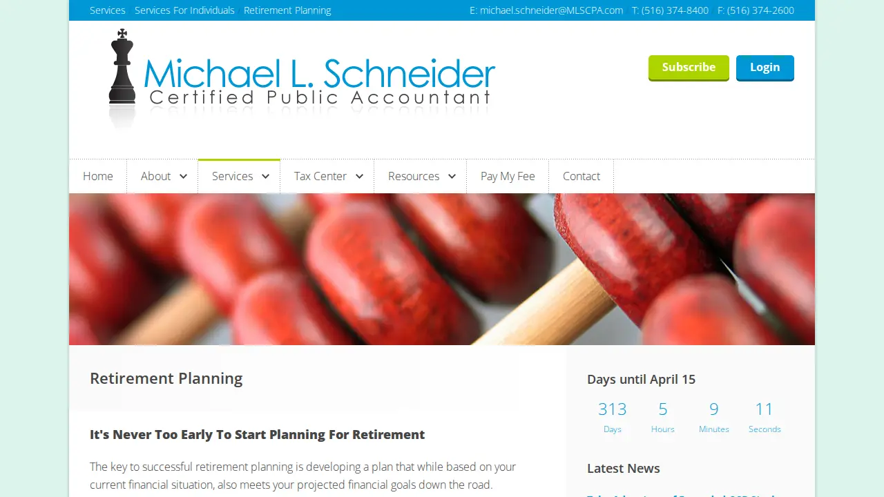 MICHAEL L SCHNEIDER CPA page