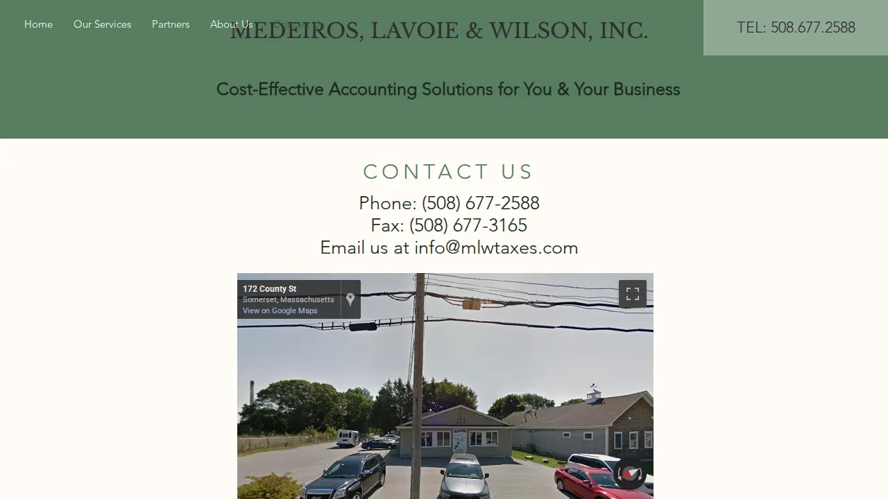 Medeiros Lavoie and Wilson Inc page