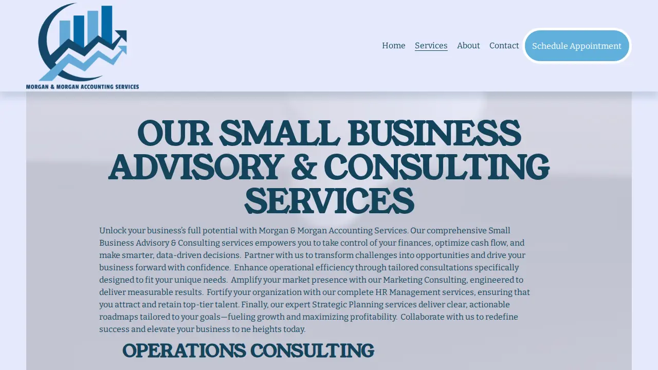 Morgan & Morgan Accounting Services page
