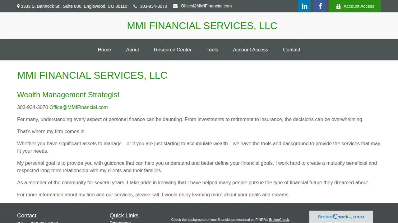 MMI Financial Services, LLC page