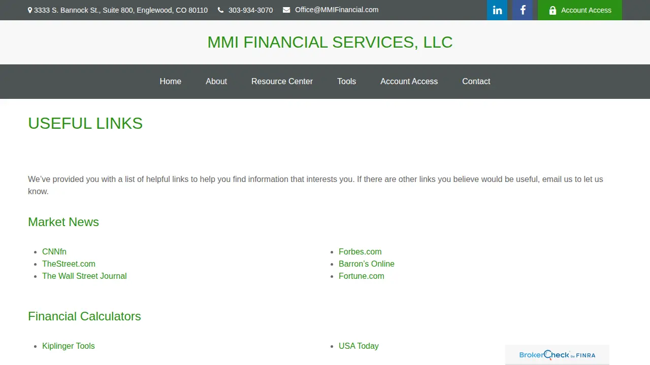 MMI Financial Services, LLC page
