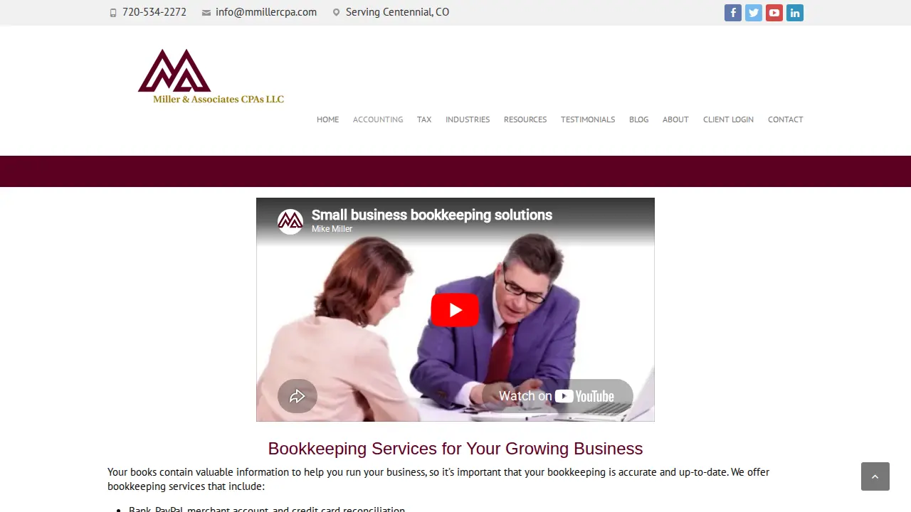 Miller & Associates CPAs, LLC page