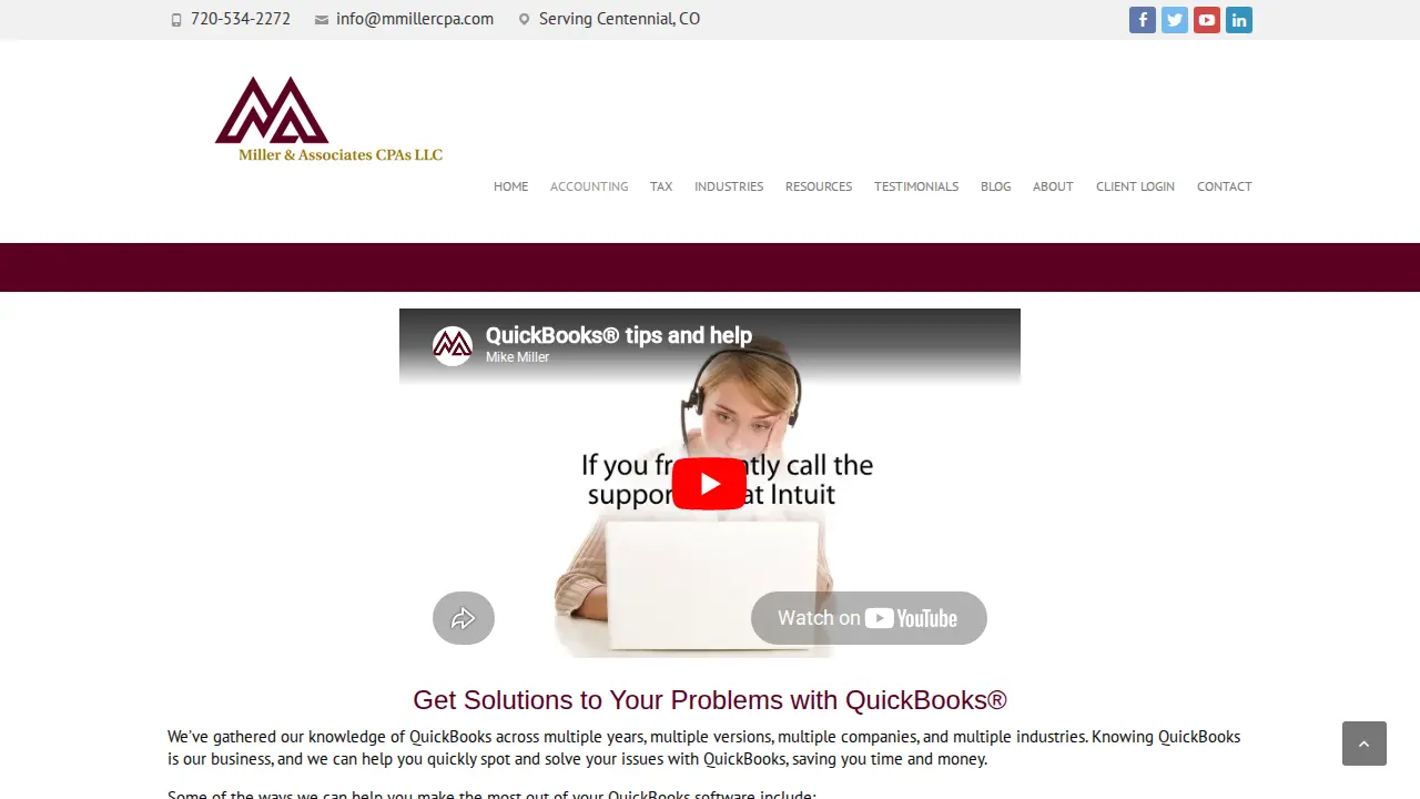 Miller & Associates CPAs, LLC page