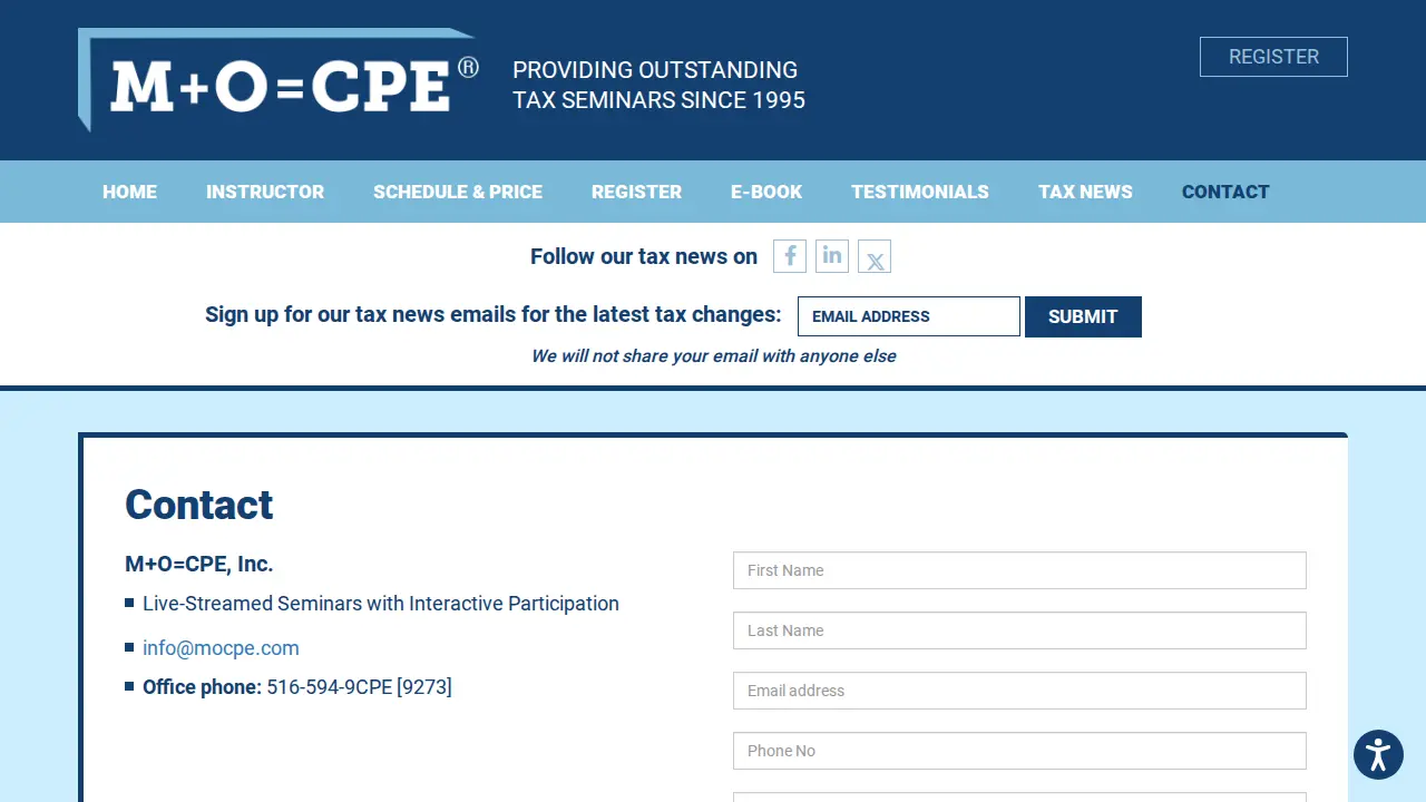 M + O = CPE, Vincent J. O'Brien, CPA page