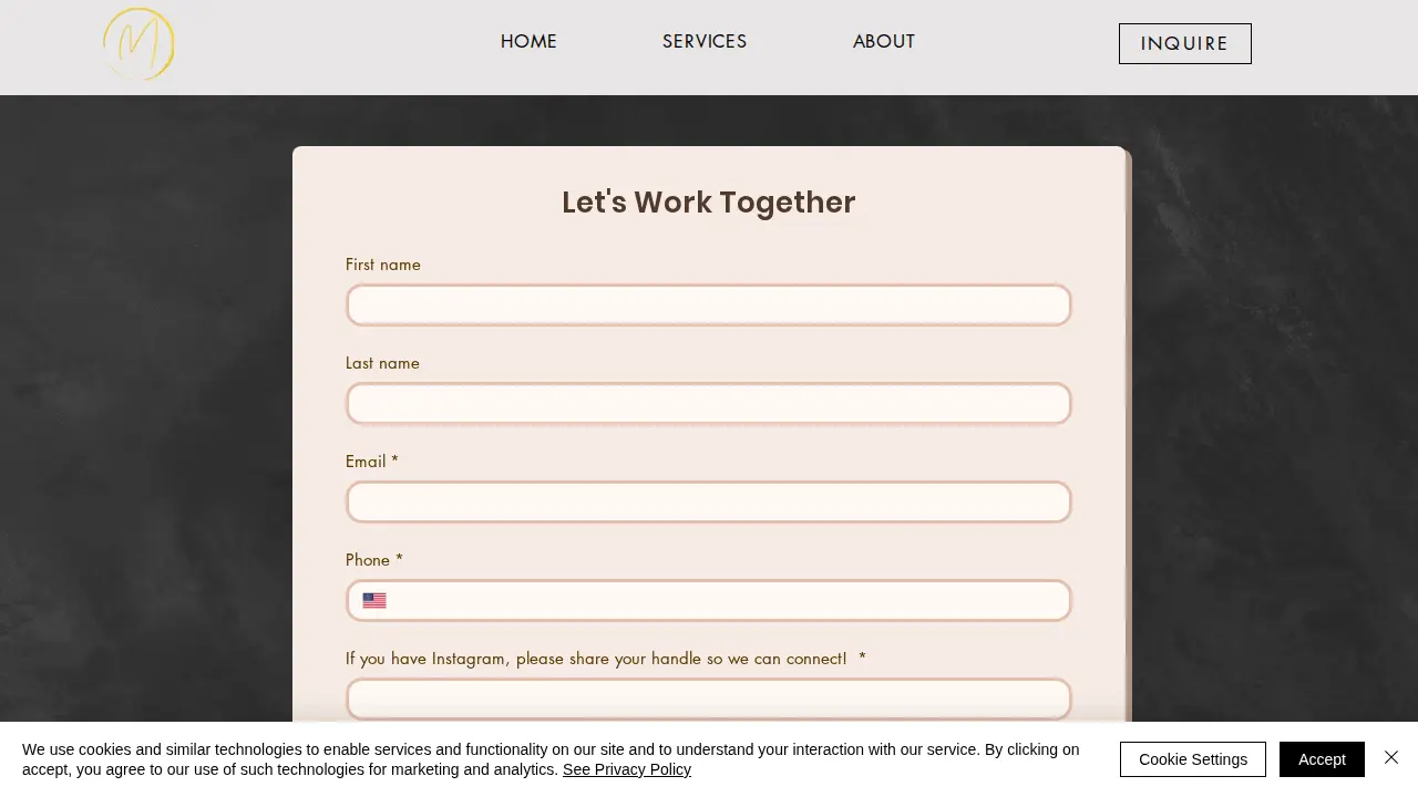 Modern Chic Accounting page