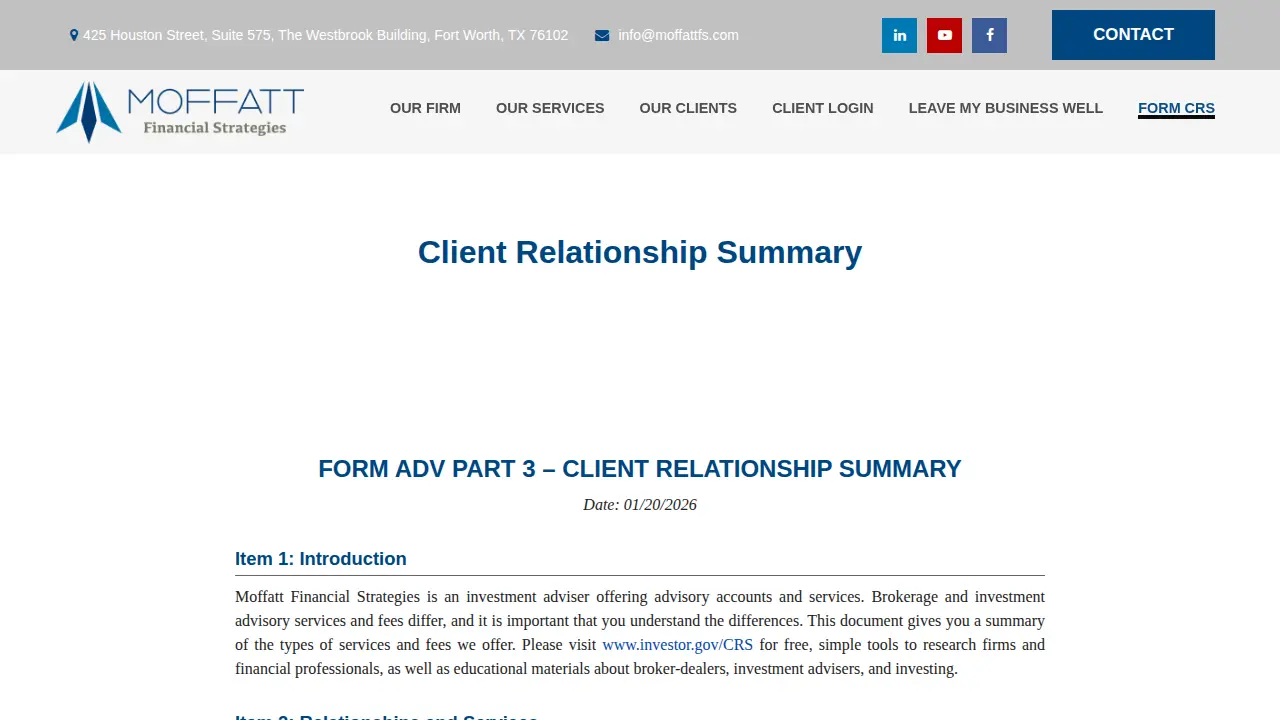 Moffatt Financial Strategies, LLC. page