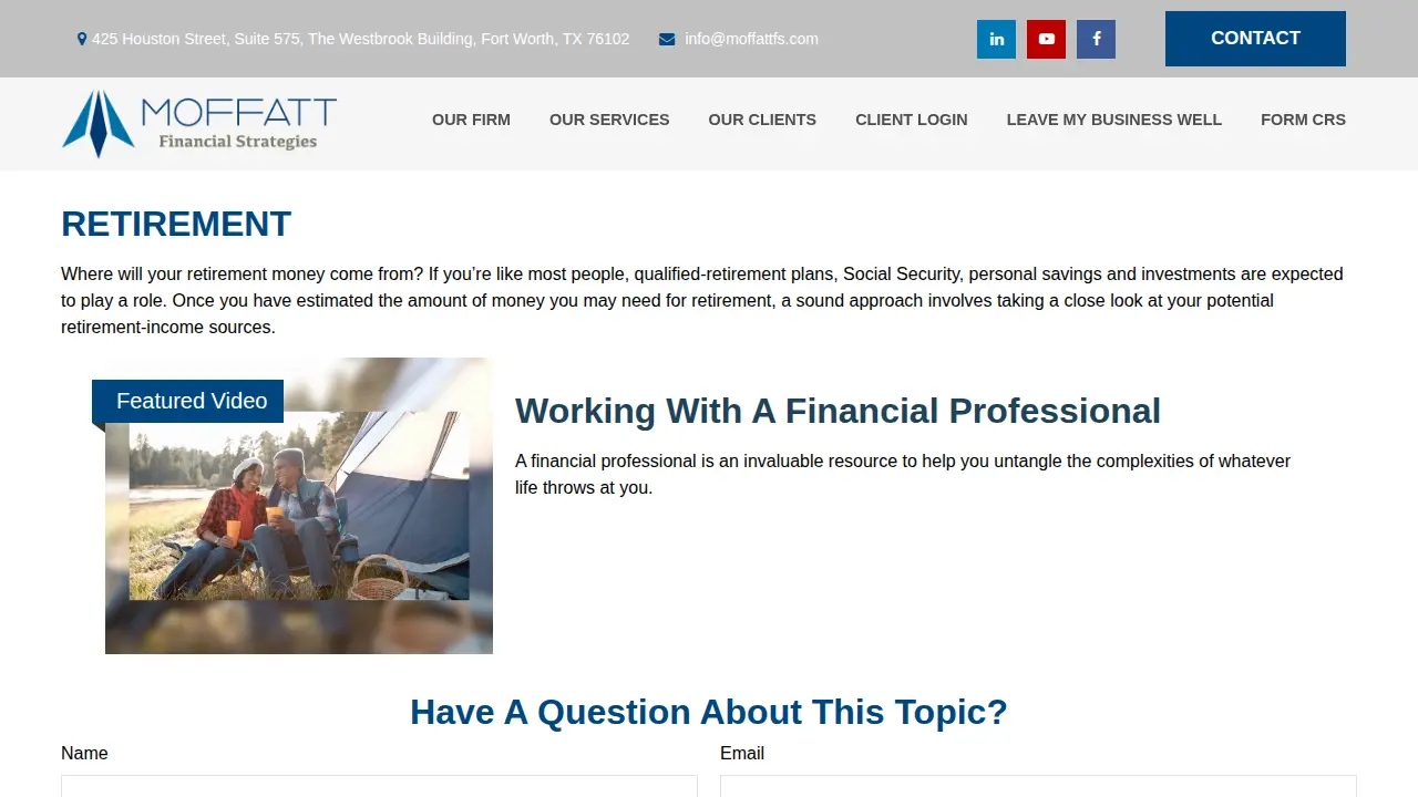 Moffatt Financial Strategies, LLC. page
