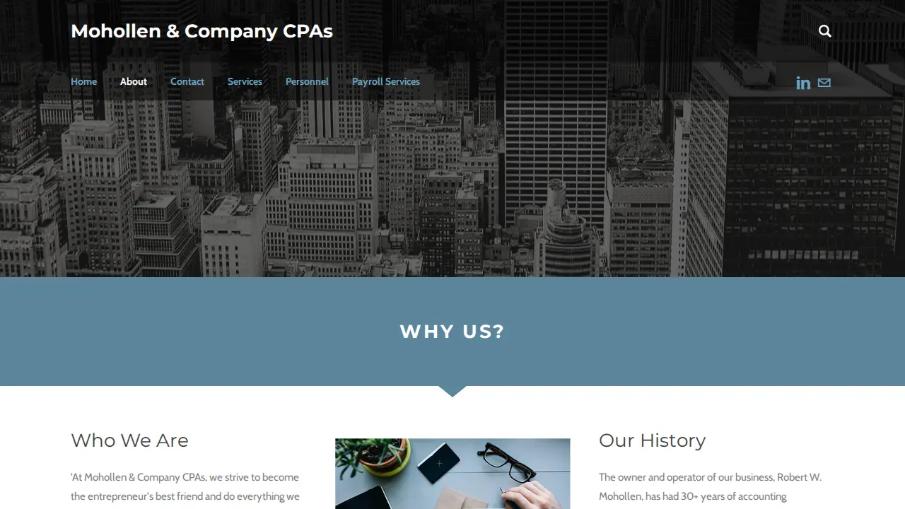 Mohollen & Company CPAs page