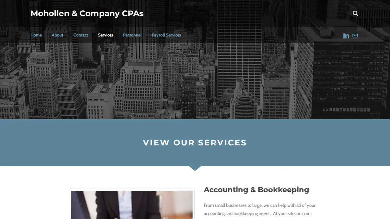 Mohollen & Company CPAs page