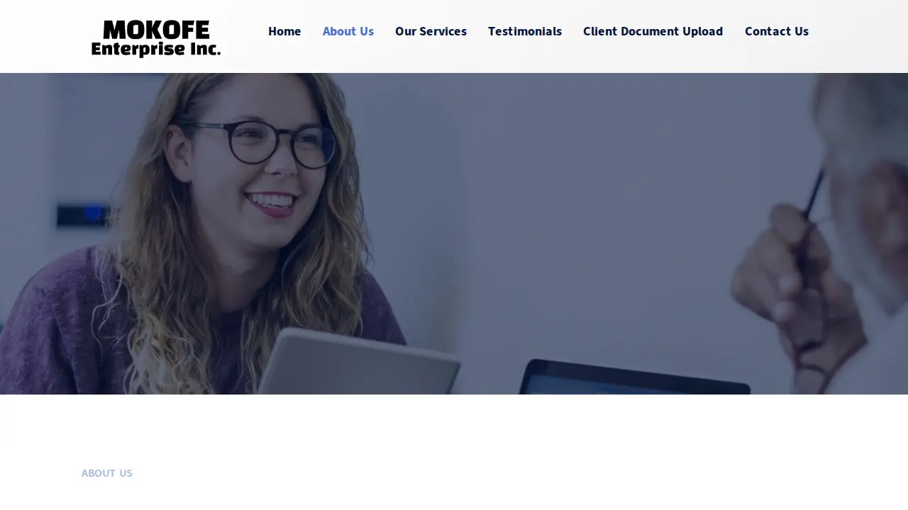 MOKOFE ENTERPRISE INC. page