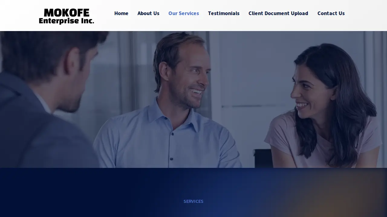 MOKOFE ENTERPRISE INC. page