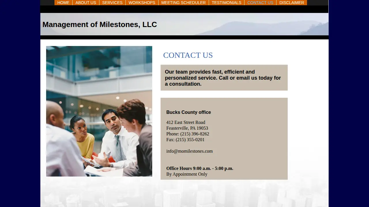 Management of Milestones, LLC page