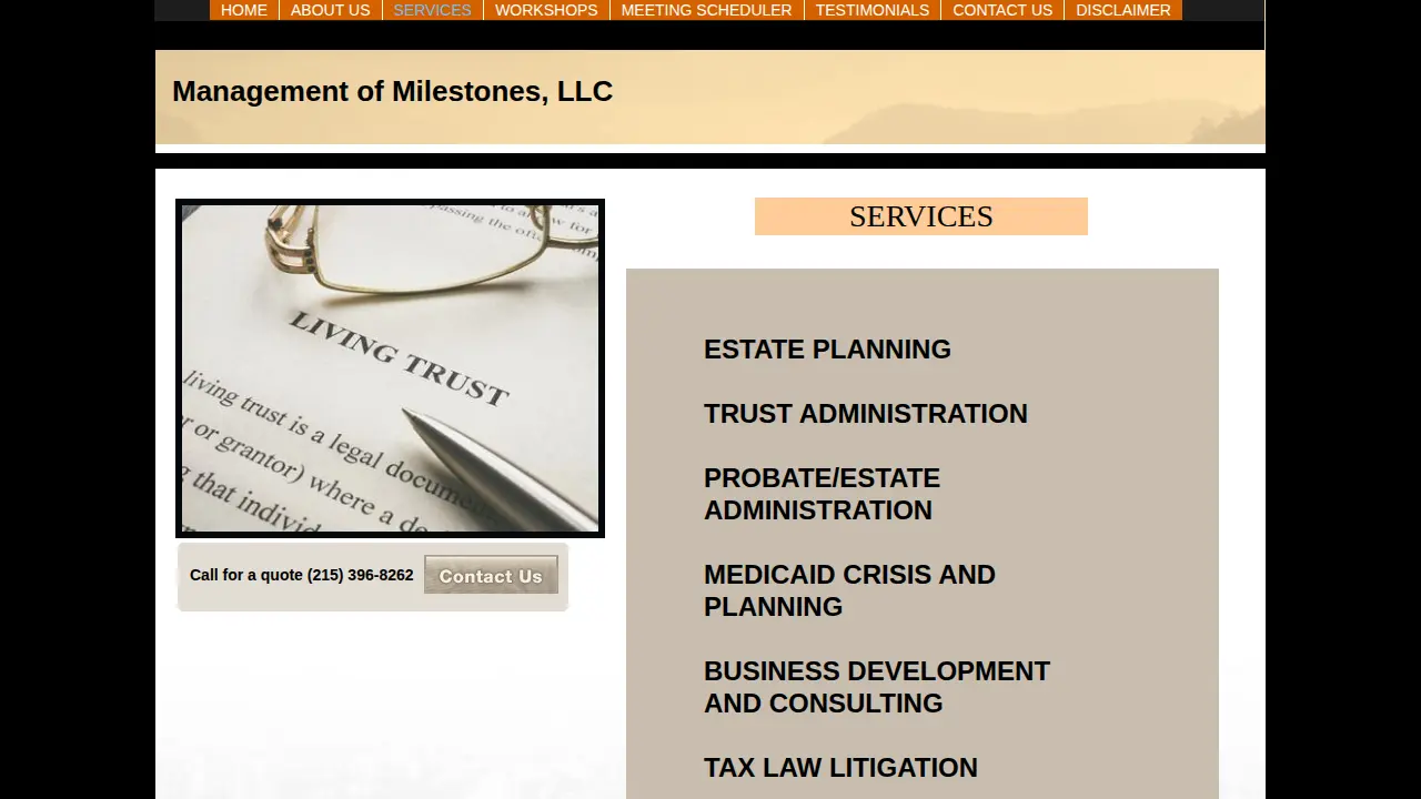 Management of Milestones, LLC page
