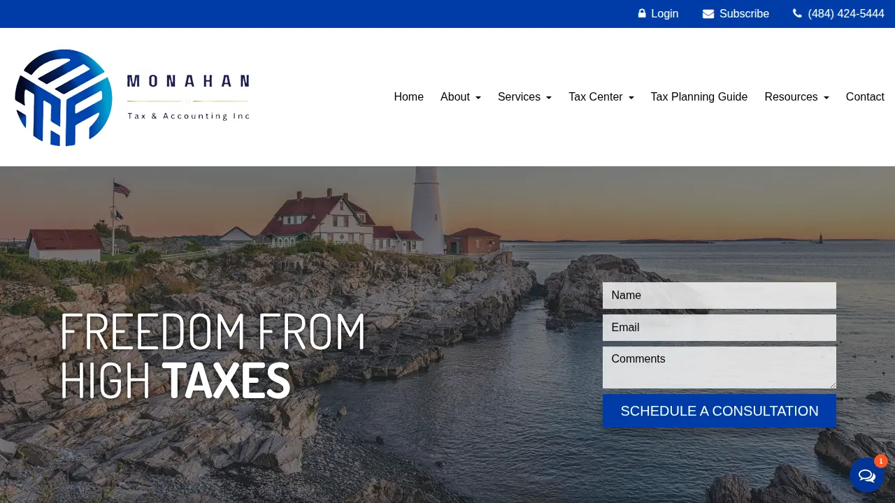 Monahan Tax & Accounting Inc page