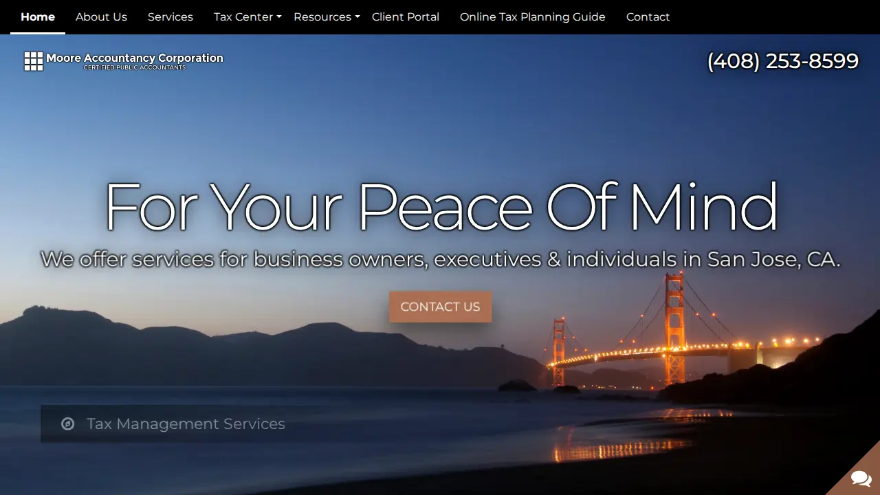 Moore Accountancy Corporation page