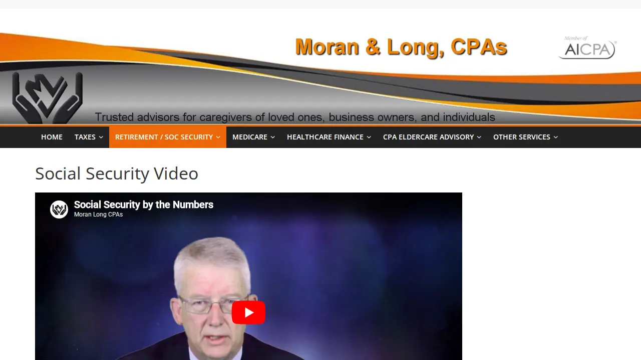 Moran and Long, CPA's page