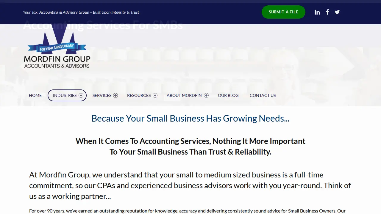 Mordfin Group page