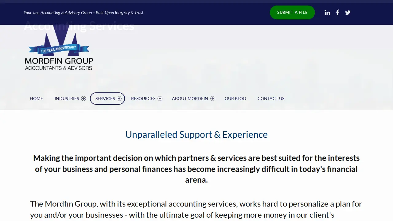 Mordfin Group page