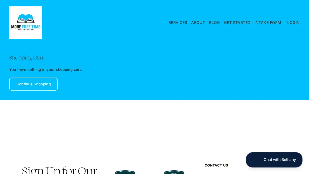More Free Time Bookkeeping page